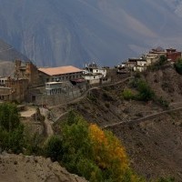 Jharkot - village located between Kagbeni, on the banks of the Kali Gandaki river, and the Hindu pilgrimage site of Muktinath